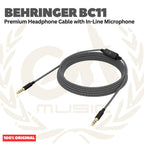 Behringer BC11 Premium Headphone Cable with in-Line Microphone - Kabel Jack Headphone TRS to TRRS