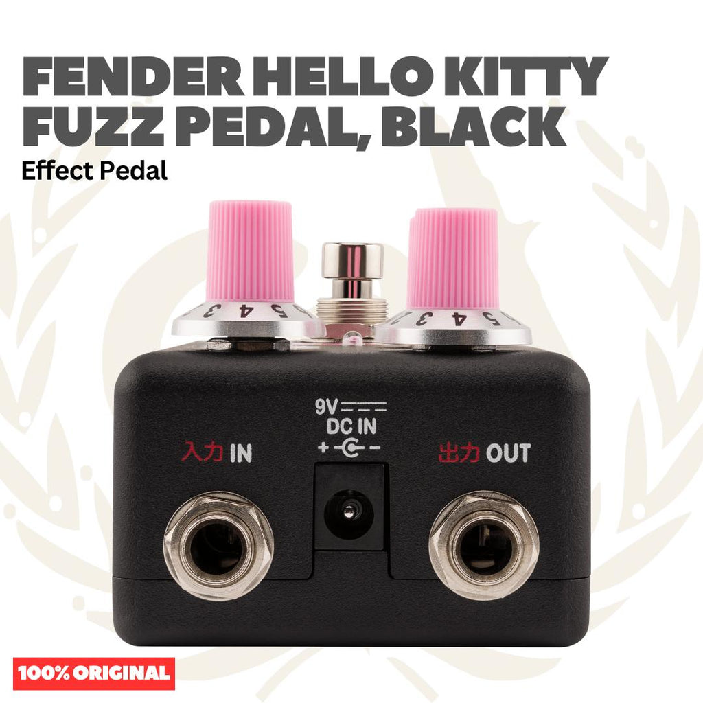Fender Hello Kitty Fuzz Pedal Black Effect Pedal - Efek Pedal Gitar Bass