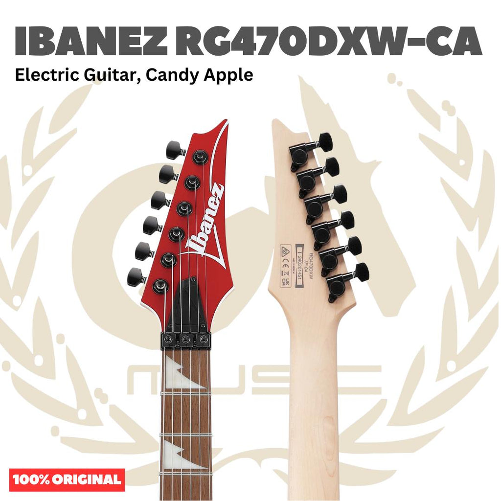 Ibanez RG470DXW-CA Electric Guitar, Candy Apple - Gitar Listrik Elektrik Original Asli