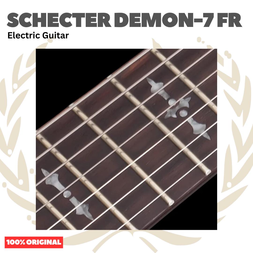SCHECTER DEMON-7 FR 7 Strings Electric Guitar | Gitar Tremolo Up down