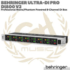 BEHRINGER ULTRA DI PRO DI800 V2 Phantom Powered 8 Channel Rack DI Box