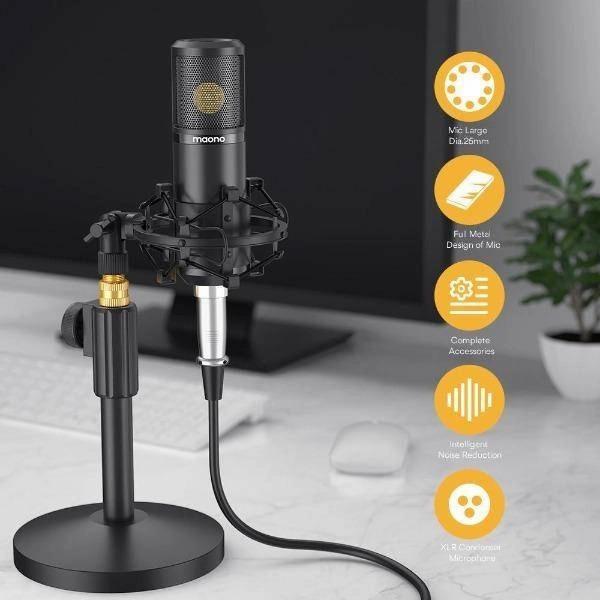 MAONO AU-AM200S4 PREMIUM MIC BUNDLE PODCAST, RECORDING