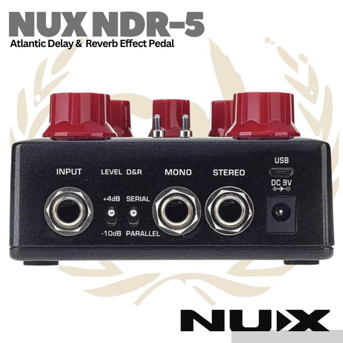NUX Atlantic NDR5 Delay&Reverb Guitar Effect Pedal - Efek Gitar NDR-5