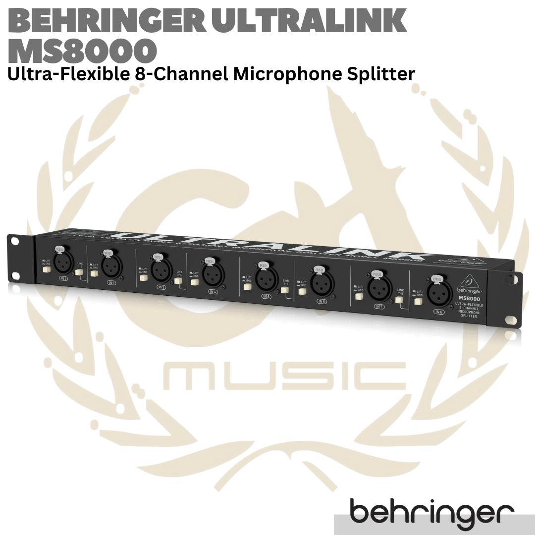 BEHRINGER ULTRALINK MS8000 8 Channel Microphone Splitter