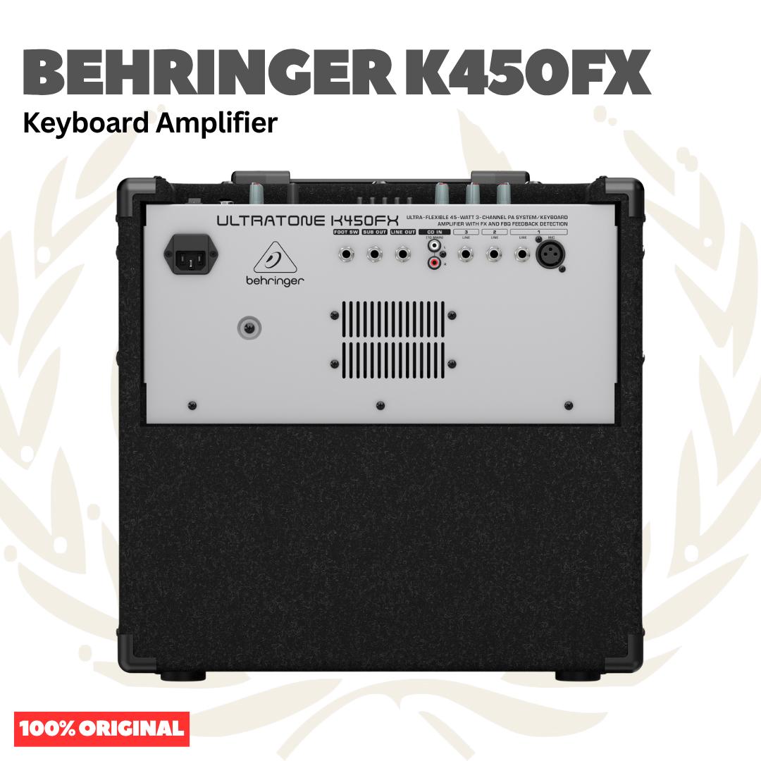 BEHRINGER KX450FX Ultra-Flexible 45W 3-Channel PA System/Keyboard Amplifier with FX and FBQ Feedback Detection - Speaker Ampli Keyboard