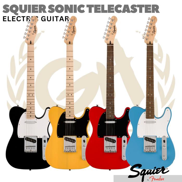SQUIER SONIC TELECASTER Electric Guitar | Gitar Listrik Elektrik - BLACK