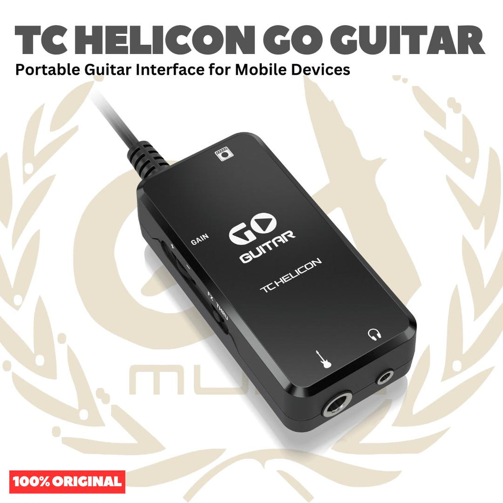 TC Helicon GO Guitar Portable Guitar Interface for Mobile Devices - Soundcard Gitar Hp