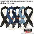 FENDER x WRANGLER Denim Guitar Straps | Strap Gitar Bass