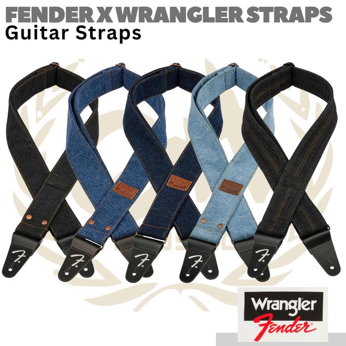 FENDER x WRANGLER Denim Guitar Straps | Strap Gitar Bass