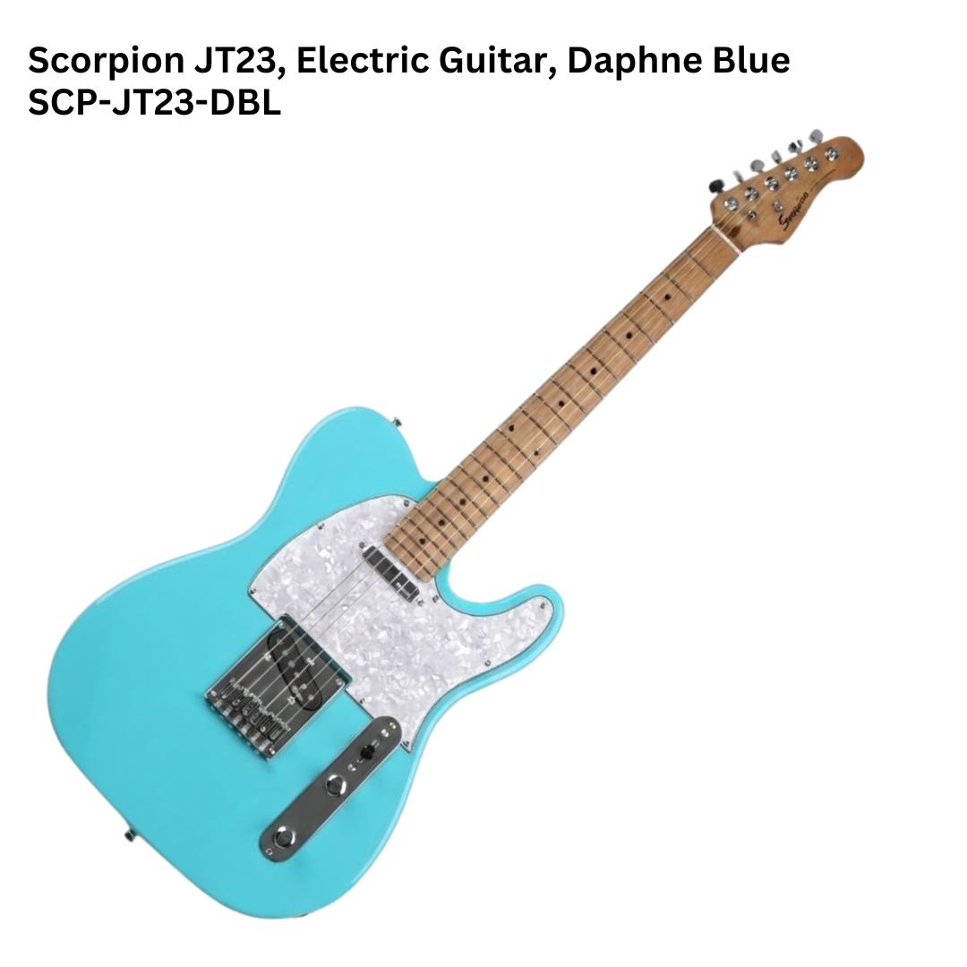 SCORPION JT23 Black Jaguar Series Electric Guitar - Gitar Listrik Tele
