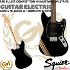 Squier FSR Bullet Competition HH Mustang with Stripes, Electric Guitar