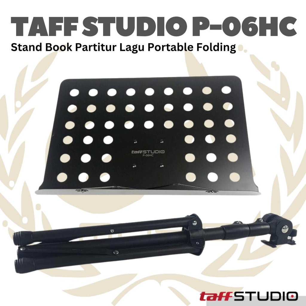 P-06HC Stand Partitur Musik Portable Folding Music Sheet Orchestra P-06HC - Stand Book P06HC Stand Lipat P 06HC