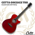 Cetta OM28CE Acoustic Guitar with Pre-Amp - Gitar Akustik Elektrik Cetta OM28CE dengan PreAmp