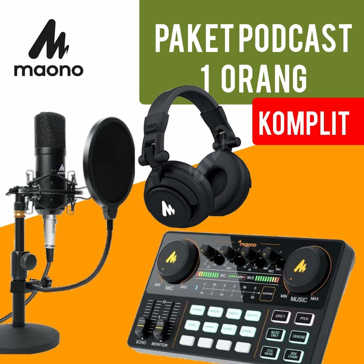 PAKET PODCAST 1 ORANG MAONO AM200 PLUS A03T DAN MH601