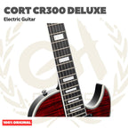Cort CR300 Deluxe Flaming Burst Electric Guitar - Gitar Listrik Elektrik