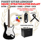 PAKET GITAR SQUIER STRATOCASTER BULLET Electric Gitar | GUITAR PACK
