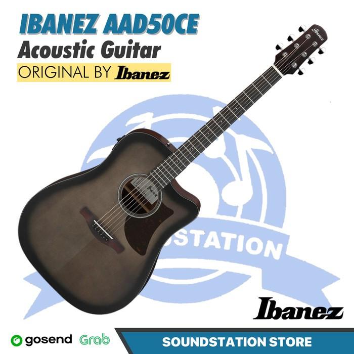 Ibanez Advanced Acoustic AAD50CE Acoustic Guitar - Gitar Akustik