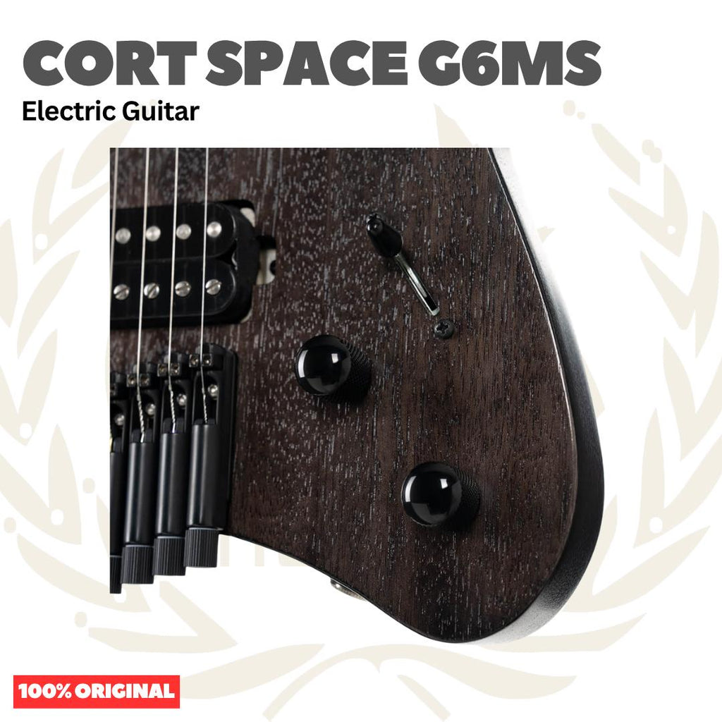Cort Space G6MS Headless Multiscales Electric Guitar w/Bag - Gitar Listrik Elektrik