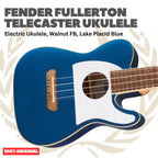 Fender Fullerton Telecaster Ukulele - Ukulele Elektrik Body Telecaster Mini 4-Senar With Preamp Original Asli