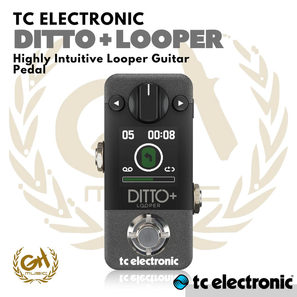 TC ELECTRONIC DITTO+ LOOPER Pedal Effect Minute Looper | Efek Gitar