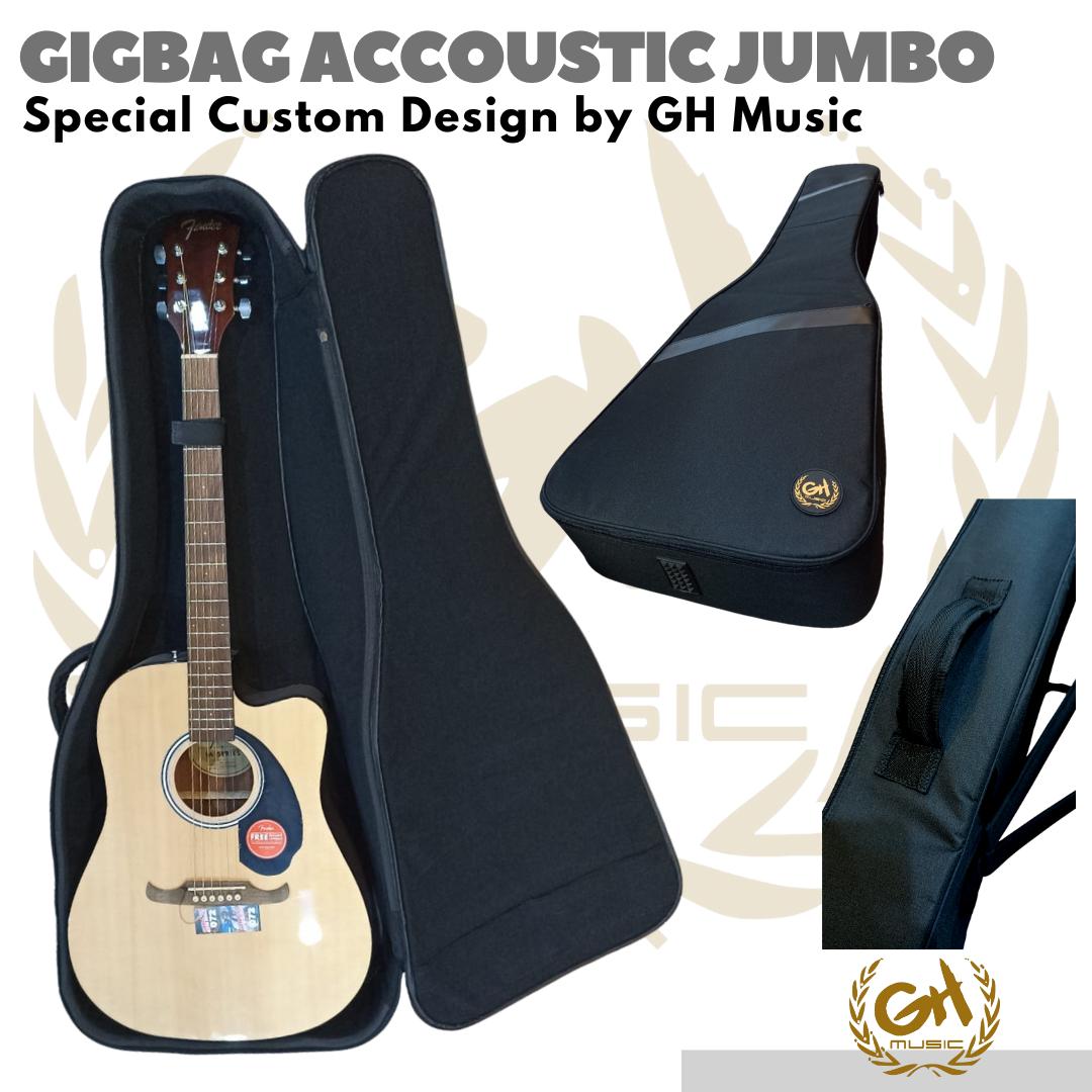 GIGBAG GUITAR ACOUSTIC JUMBO by GH MUSIC | Gig Bag Tas Gitar Akustik