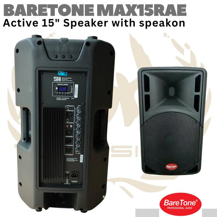 BARETONE MAX15RAE  15″ Active Speaker with Speakon | Spiker Aktif