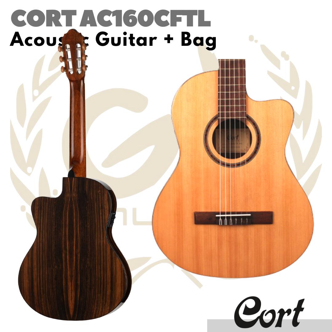 CORT AC160CFTL Acoustic Electric Nylon Guitar | Gitar Akustik Elektrik