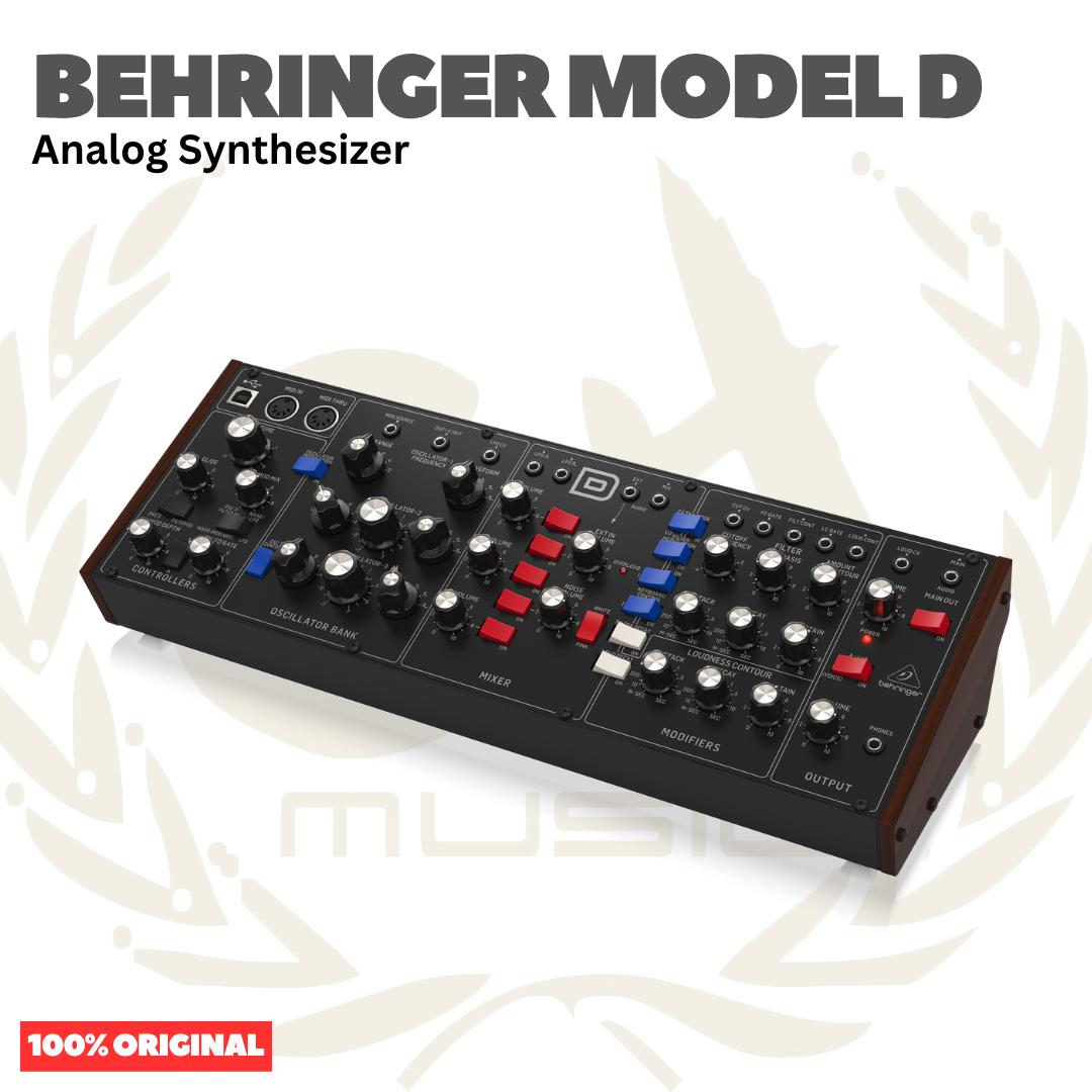 Behringer MODEL D Authentic Analog Synthesizer with 3 VCOs, Ladder Filter, LFO and Eurorack Format