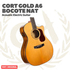 Cort GOLD A6 BOCOTE NAT Acoustic Electric w/Case - Gitar Akustik Elektrik