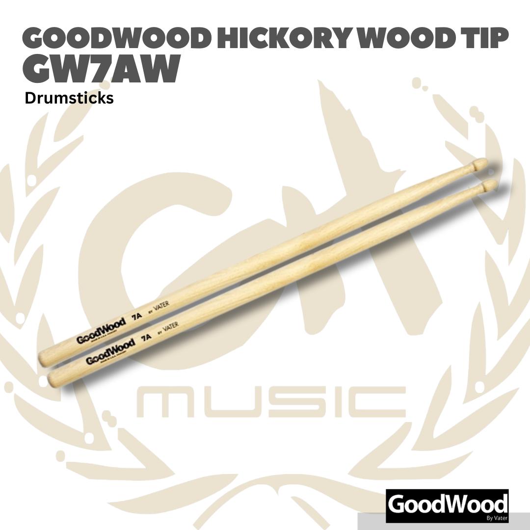 GOODWOOD by Vater Hickory Wood Tip Stick Drum - Stik Drum