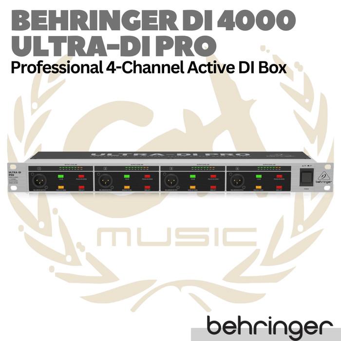 BEHRINGER ULTRA-DI PRO DI4000 4 Channel Active DI Box | DI4000