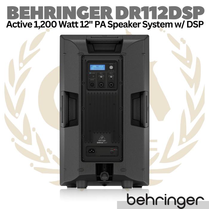 BEHRINGER DR112DSP Active 1200Watt 12" PA Speaker System | Aktif DR112