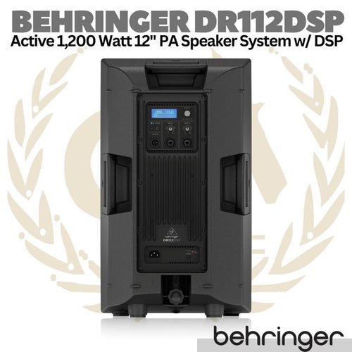 BEHRINGER DR112DSP Active 1200Watt 12" PA Speaker System | Aktif DR112
