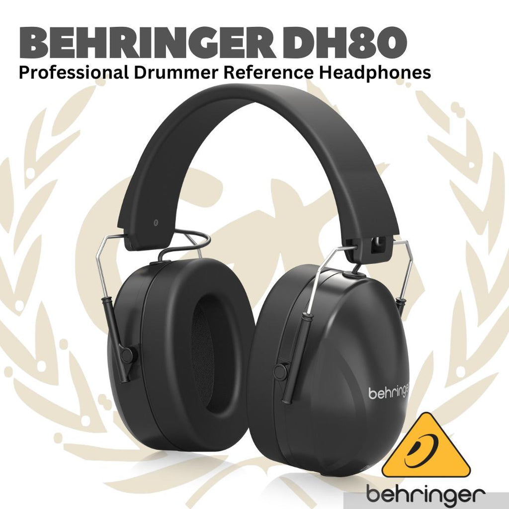 Behringer DH80 Professional Drummer Reference Headphones - Head phone drummer DH-80 Asli