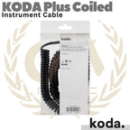 KODA Plus Coiled Instrument Cable | Kabel Jack Akai Gitar Bass TS