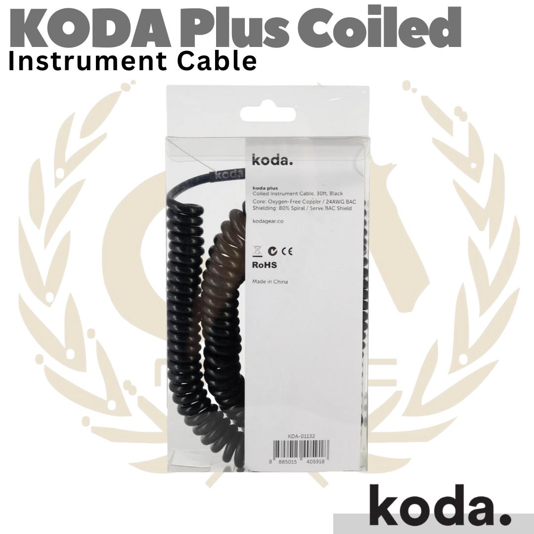 KODA Plus Coiled Instrument Cable | Kabel Jack Akai Gitar Bass TS