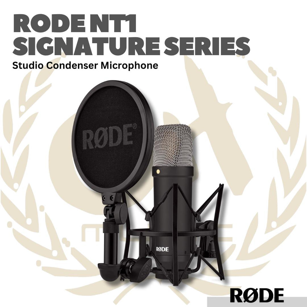 Rode NT1 Signature Series Studio Condenser Microphone - Mic Kondensor Studio Kit Rode NT-1 - Rode NT 1