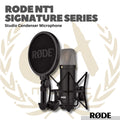 Rode NT1 Signature Series Studio Condenser Microphone - Mic Kondensor Studio Kit Rode NT-1 - Rode NT 1