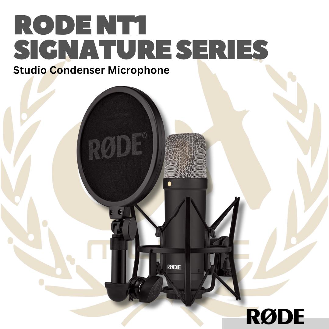 Rode NT1 Signature Series Studio Condenser Microphone - Mic Kondensor Studio Kit Rode NT-1 - Rode NT 1