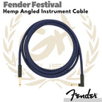 Fender Festival Hemp Angled Instrument Cable | Kabel Gitar Instrumen