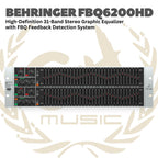 BEHRINGER ULTRAGRAPH PRO FBQ6200HD Stereo Graphic Equalizer with FBQ | FBQ-6200-HD