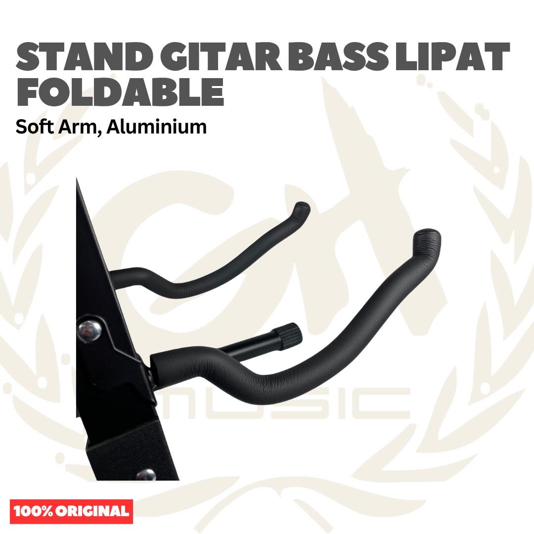 Stand Gitar Bass Lipat Foldable Soft Arm, Aluminium - GS-12 / INU27
