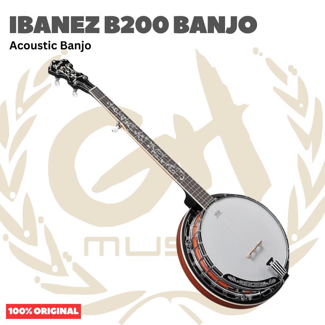 Ibanez B200 Acoustic Banjo - Gitar Banjo Tradisional 5-Senar Original Asli