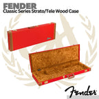 Fender Classic Series Stratocaster/Telecaster Guitar Wood Case - Tweed