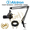 ALCTRON BC800V2 PROFESSIONAL DYNAMIC BROADCASTING MIC, STAND DAN KABEL