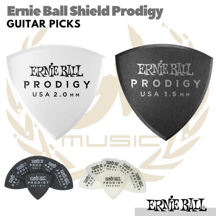 Ernie Ball Shield Prodigy Guitar Picks isi 6 | Pick Gitar 1.5mm 2.0mm