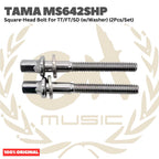 TAMA MS642SHP Square-Head Bolt For TT/FT/SD (w/Washer) (2Pcs/Set) - Aksesoris Baut Sekrup Drum Original Asli