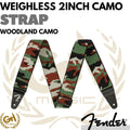 Fender WeighLess 2-Inch Camo Guitar Strap - STRAP GITAR