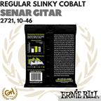Ernie Ball 2721 Regular Slinky Cobalt Electric Guitar Strings, 10-46