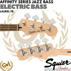 Squier Affinity Series Jazz Bass Guitar, Laurel FB - Bass Elektrik